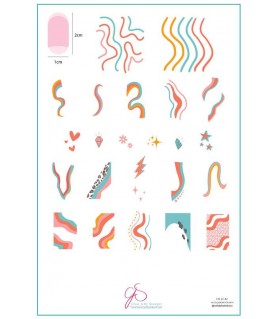 Stor stämpelplatta, Funky...