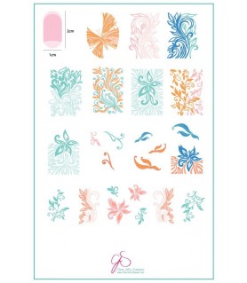 Stor stämpelplatta, Elegant...